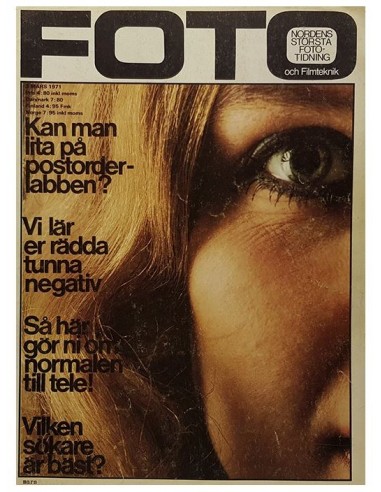 Tidningen FOTO Nr. 3 1971